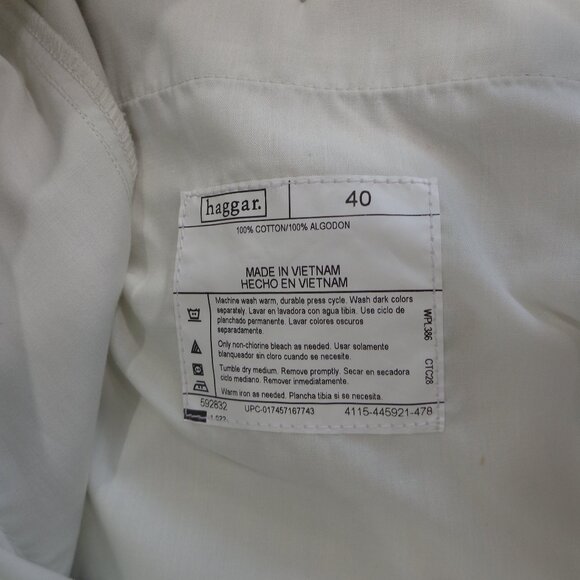 New! Hagger Men's Classic Knakis Wrinkle-Free  Pleated Front Shorts Size 40W - Picture 7 of 7